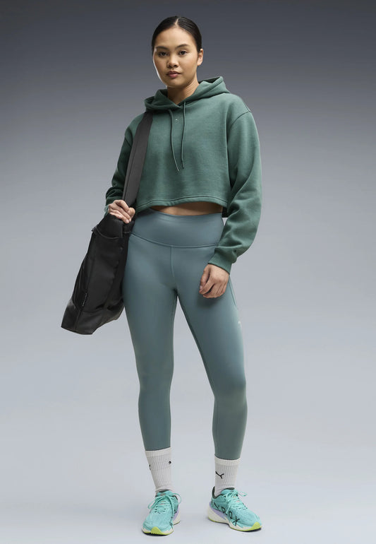 W PUMA X HYROX HEAVYWEIGHT HOODIE Herb Green