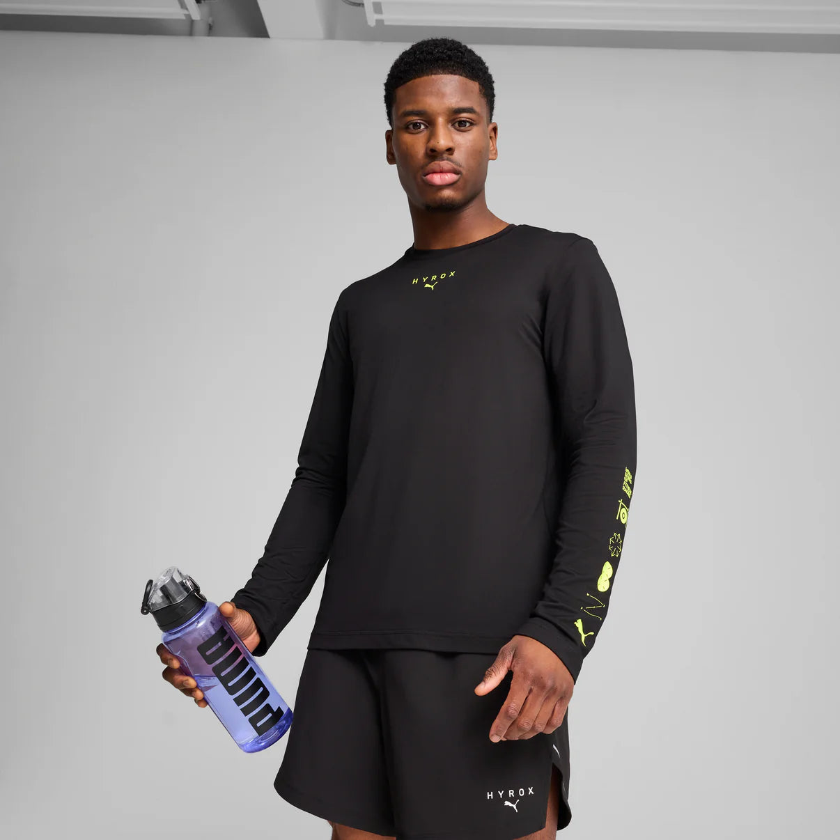 M PUMA x HYROX Cloudspun LS Tee Puma Black
