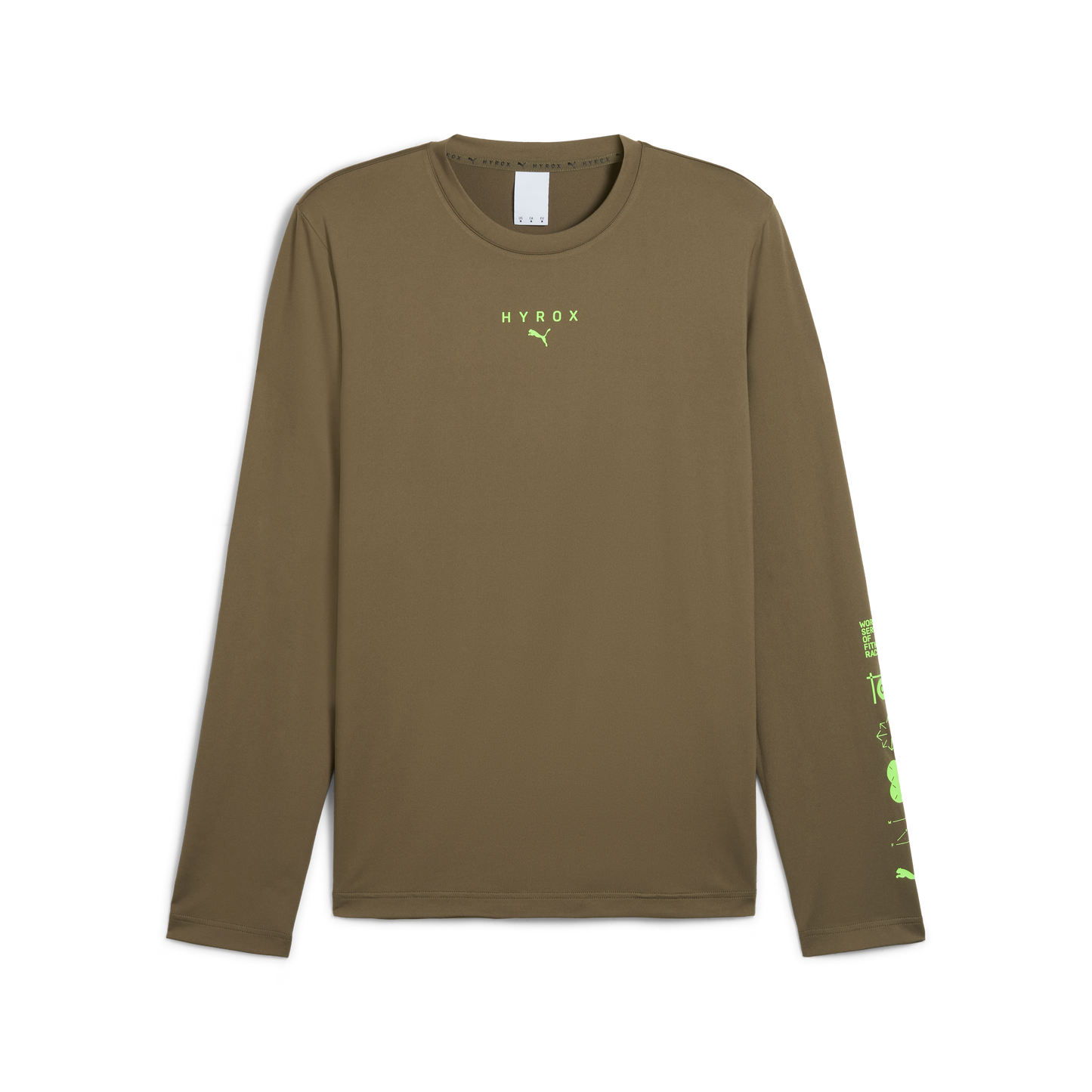 M PUMA x HYROX Cloudspun LS Tee Loden Green