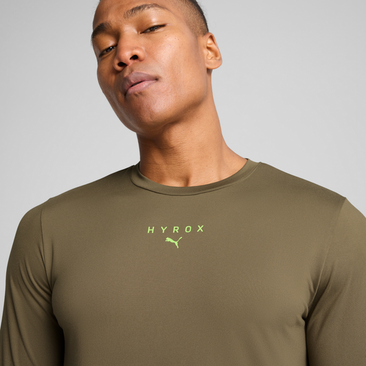 M PUMA x HYROX Cloudspun LS Tee Loden Green