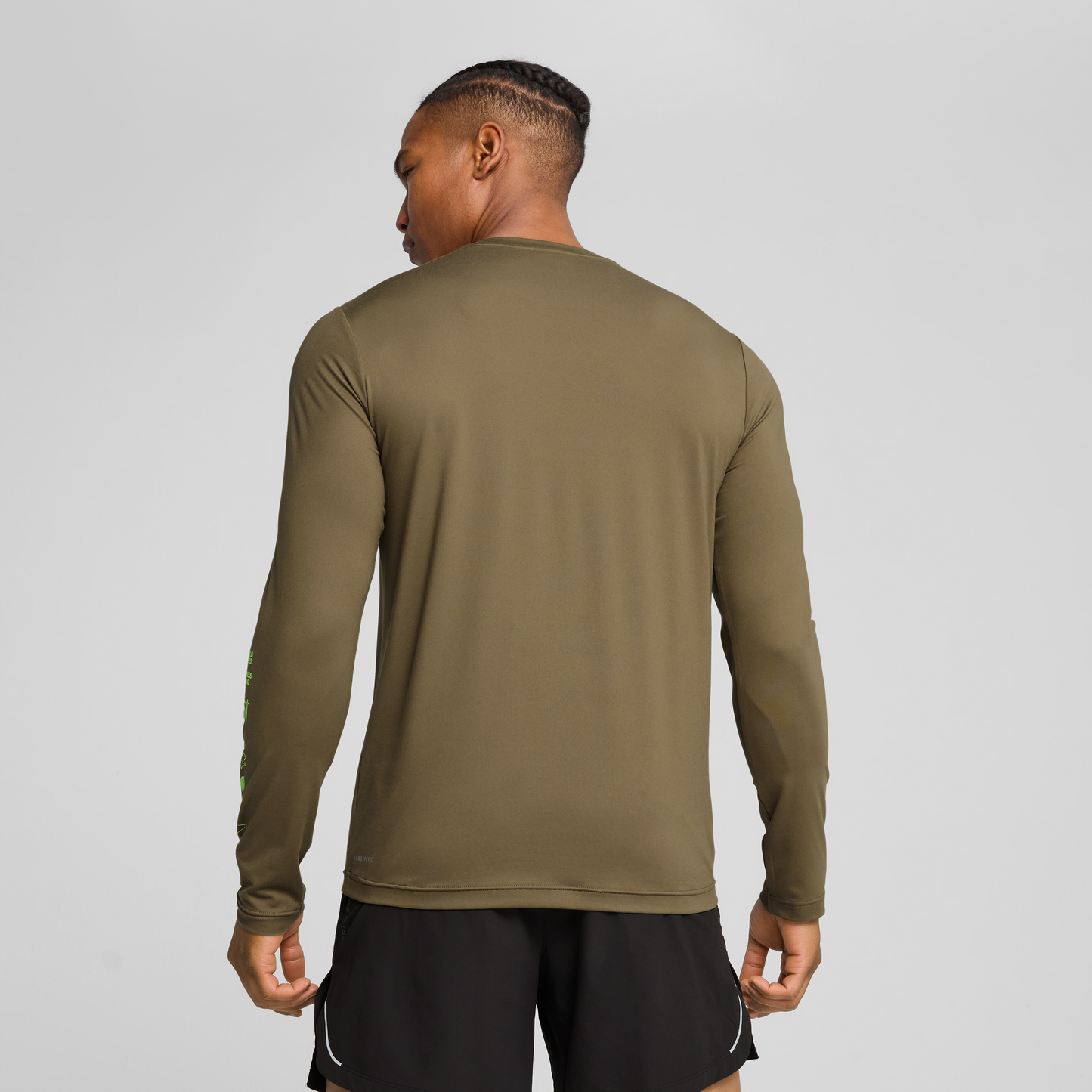M PUMA x HYROX Cloudspun LS Tee Loden Green