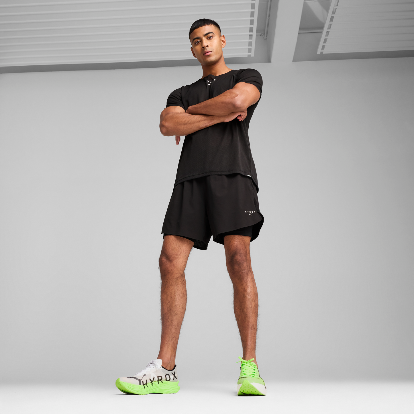 M PUMA x HYROX 2in1 Training Short Puma Black
