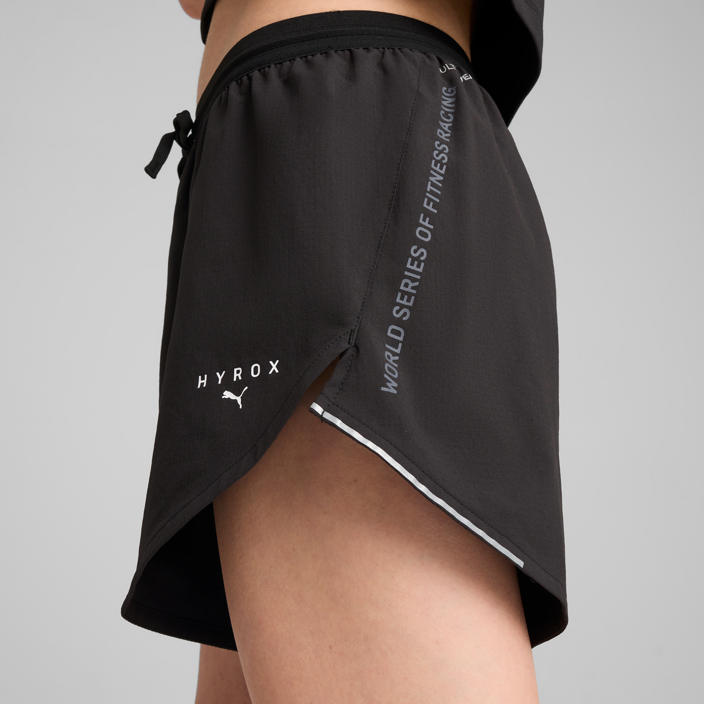 W PUMA x HYROX Ultraweave Velocity 4" Shorts Puma Black