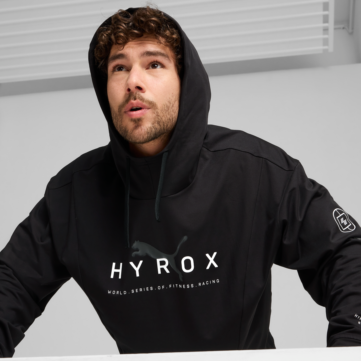HYROX x PUMA M Studio Cloudspun Hoodie Puma Black