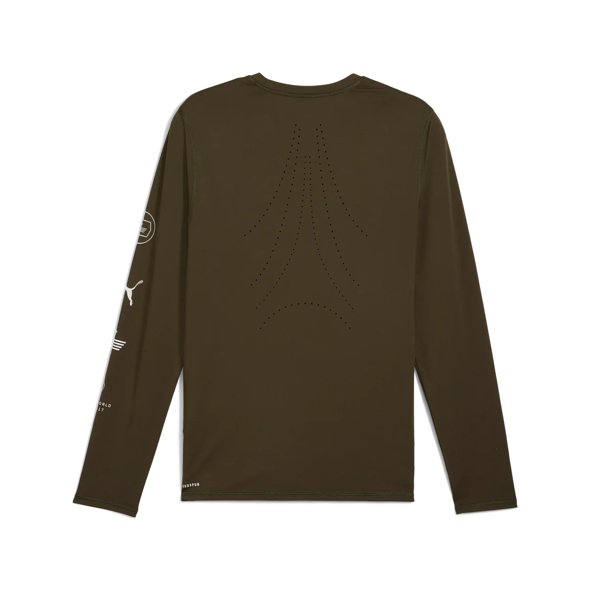 HYROX x PUMA Run Cloudspun LS Tee Dark Olive