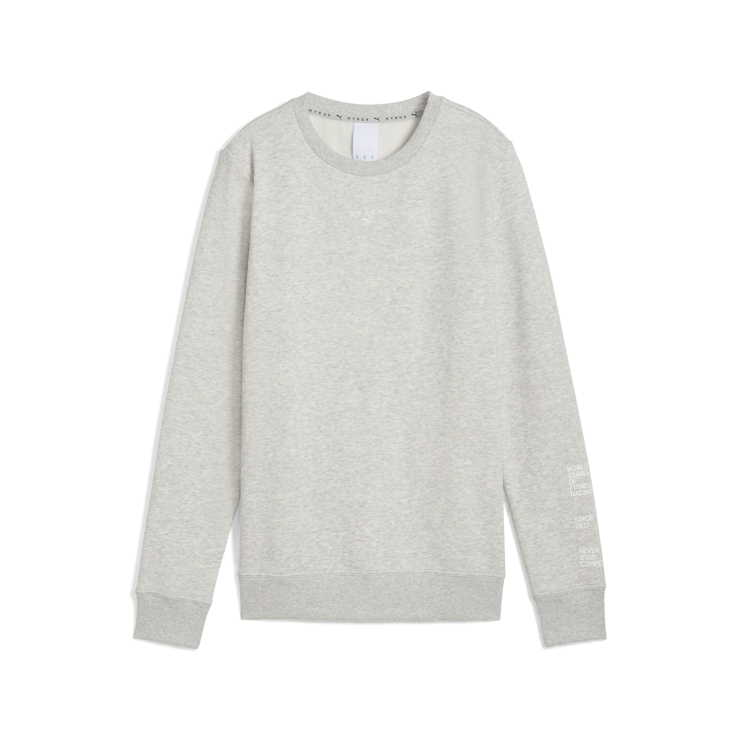 W PUMA x HYROX Crewneck Light Gray Heather