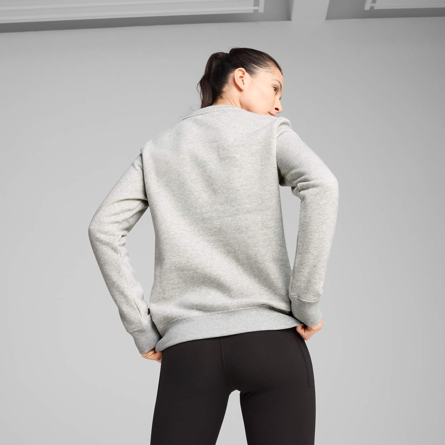 W PUMA x HYROX Crewneck Light Gray Heather