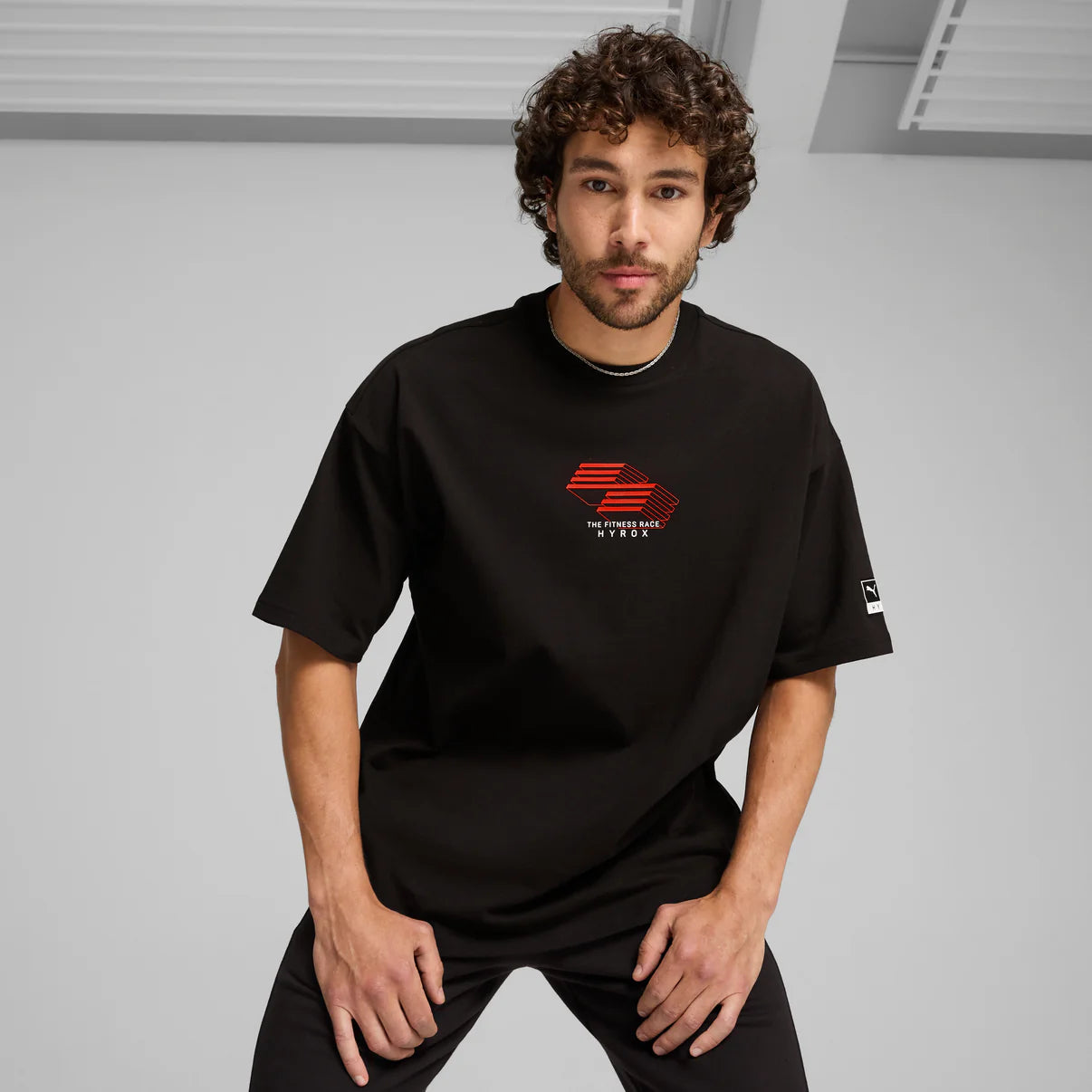 HYROX x PUMA Oversized Graphic Tee Puma Black