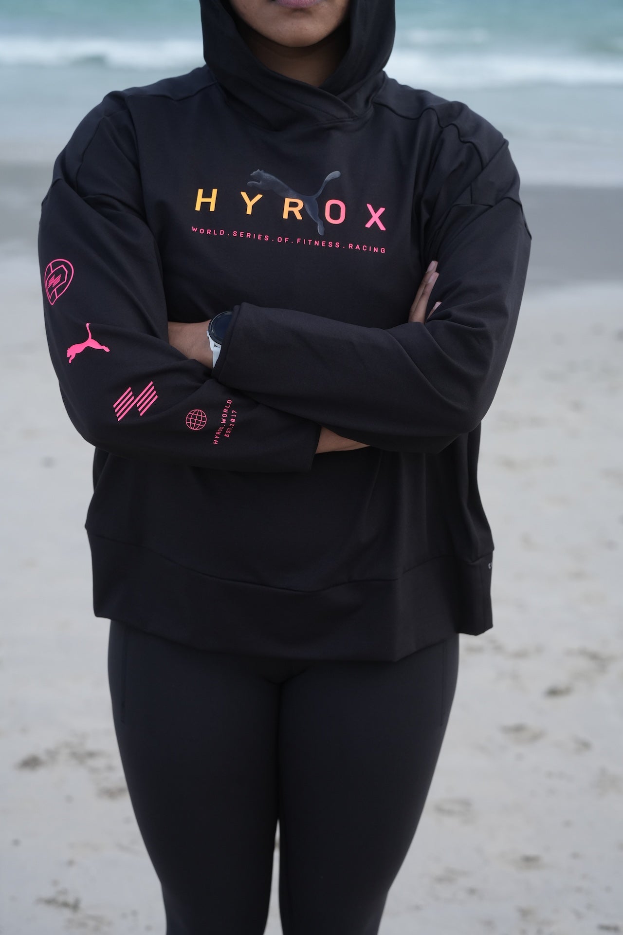HYROX x PUMA Cloudspun Hoodie PUMA Black