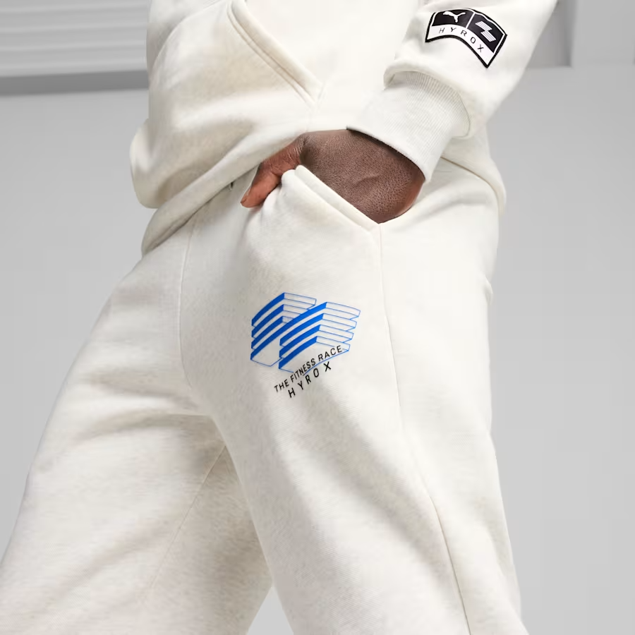 PUMA x HYROX Logo Pants FL Puma White Heather