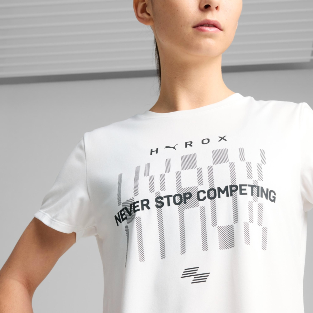 W PUMA x HYROX Tad Tee Puma White