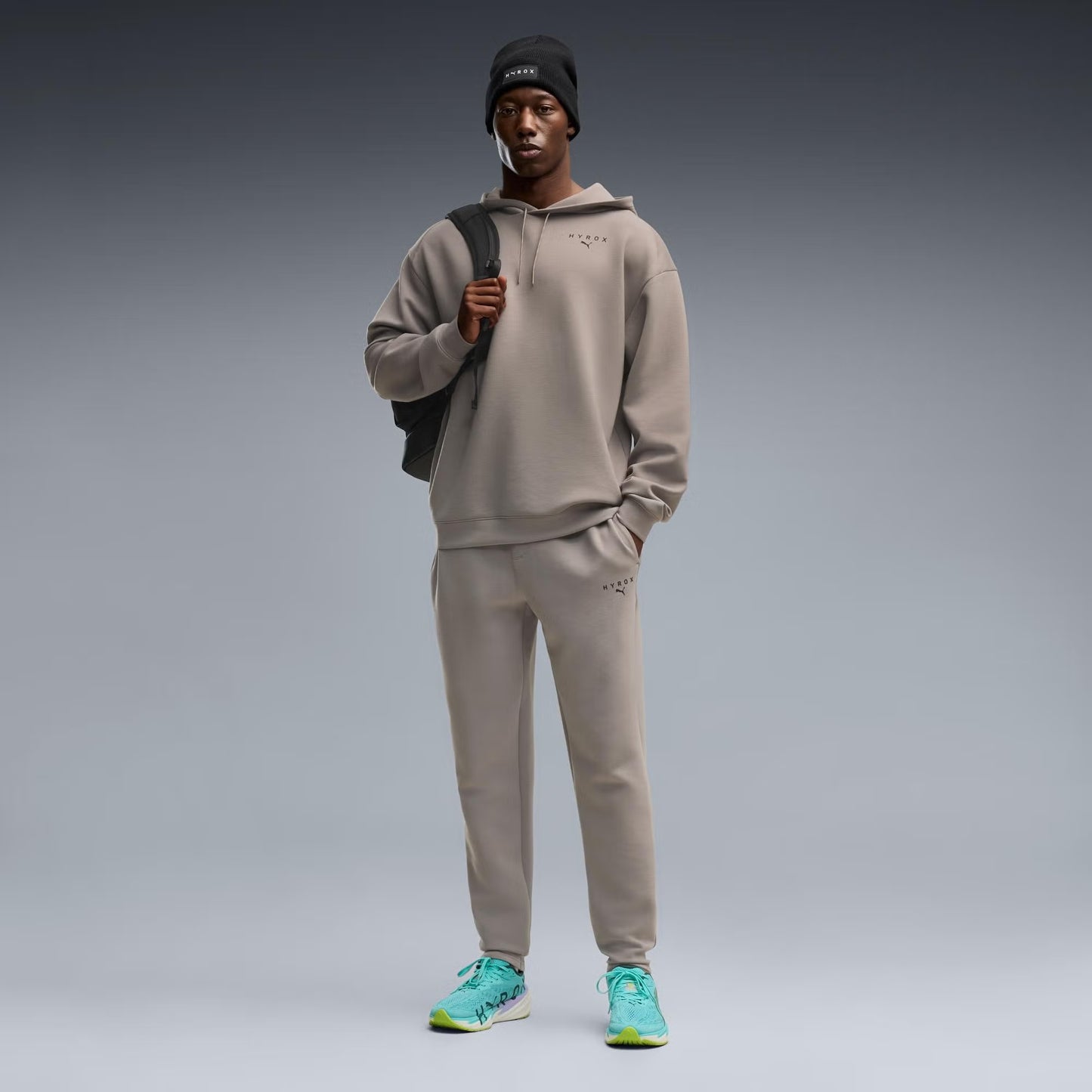 M PUMA X HYROX CLOUDSPUN ELEVATED PANTS Mouse Gray