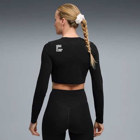 W PUMA x HYROX Shapeluxe LS Cropped Tee