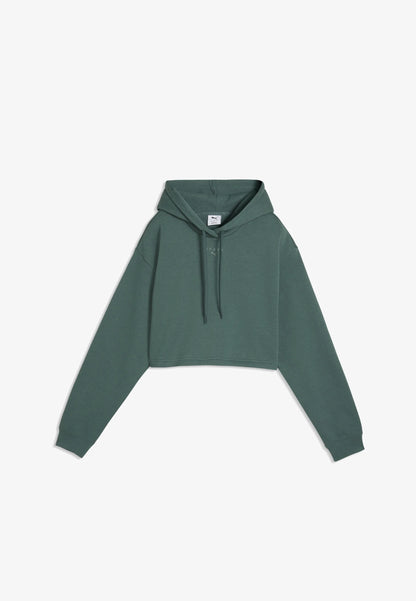 W PUMA X HYROX HEAVYWEIGHT HOODIE Herb Green
