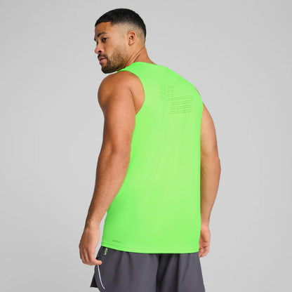 M PUMA x HYROX Cloudspun Tank Green Glare