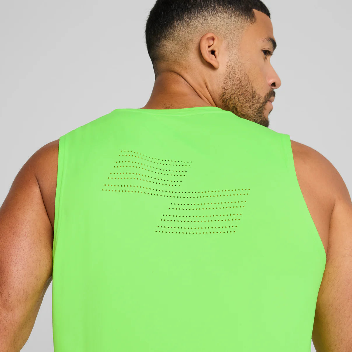 M PUMA x HYROX Cloudspun Tank Green Glare