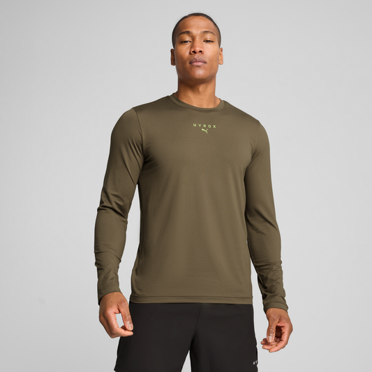 M PUMA x HYROX Cloudspun LS Tee Loden Green