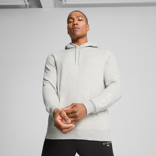 M PUMA x HYROX Heavyweight Hoodie Light Gray