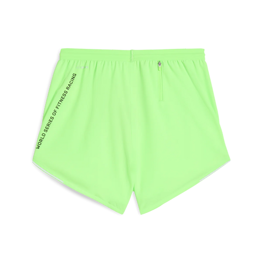 W PUMA x HYROX Ultraweave Velocity 4" Short - Green