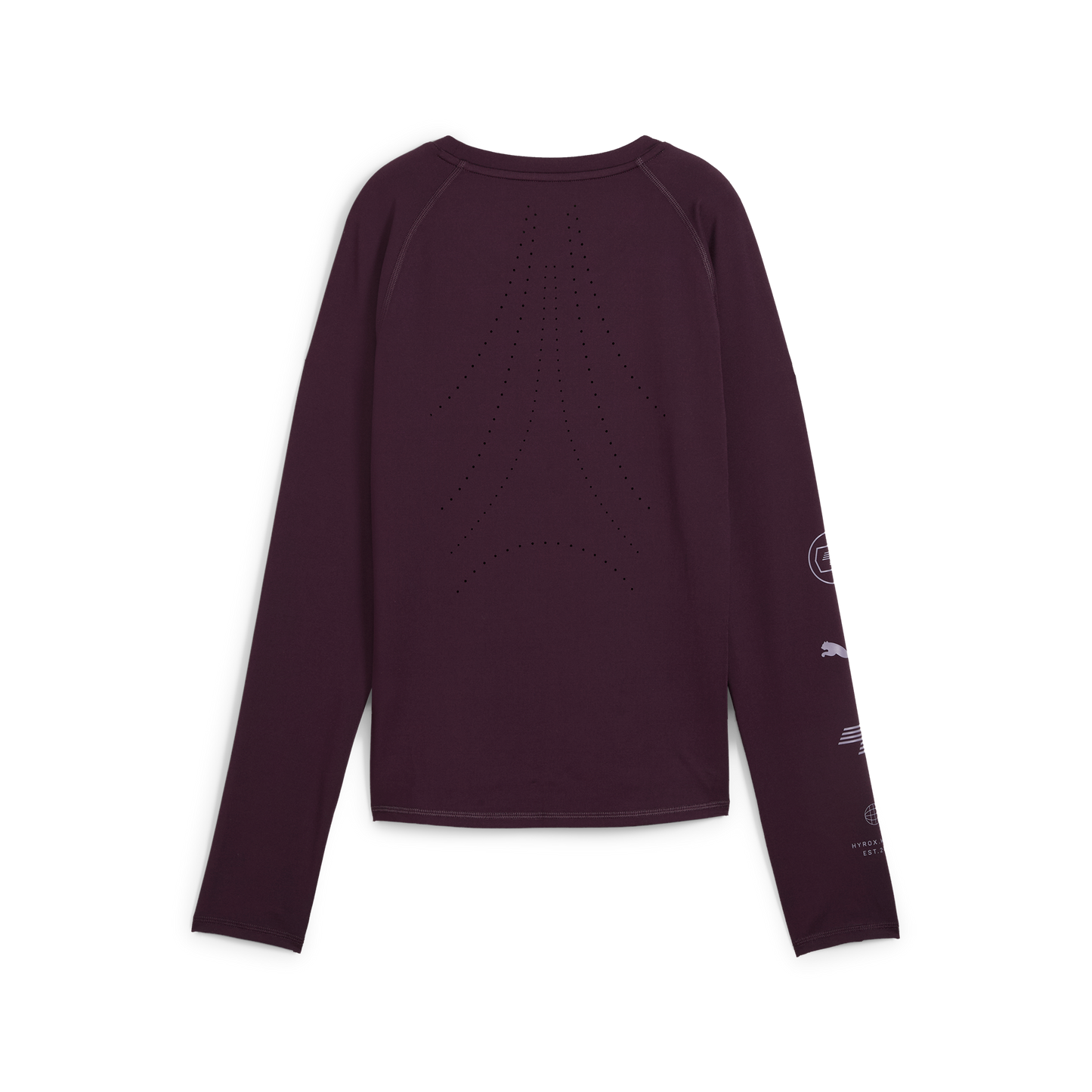HYROX x PUMA Run Cloudspun LS Tee W Midnight Plum