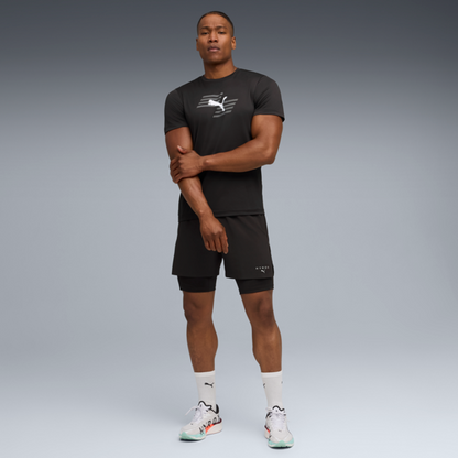 M PUMA x HYROX POLY GRAPHIC TEE PUMA Black