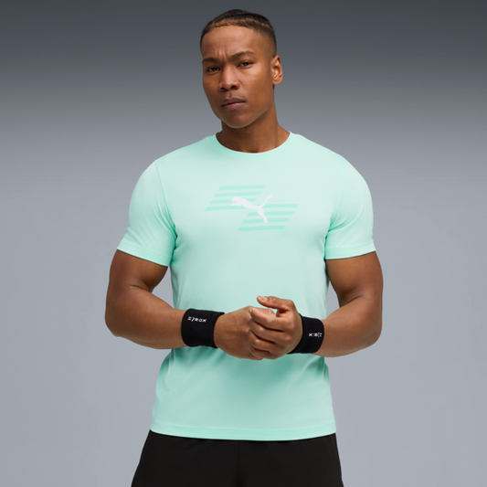 M PUMA x HYROX POLY GRAPHIC TEE Mint Melt