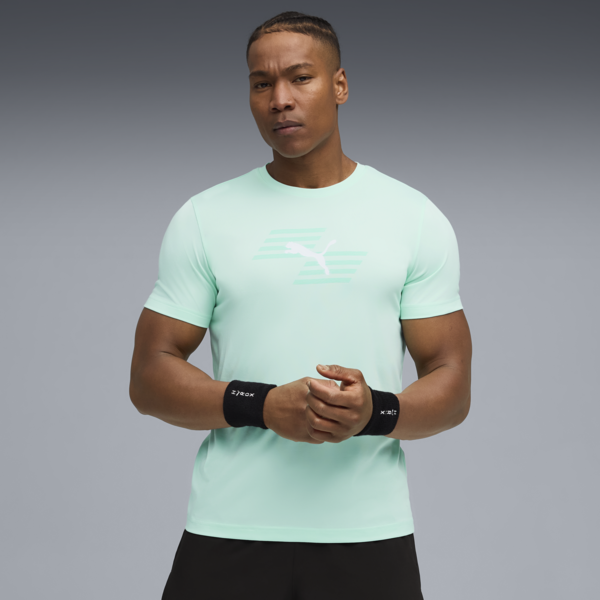 M PUMA x HYROX Poly Graphic Tee Mint Melt