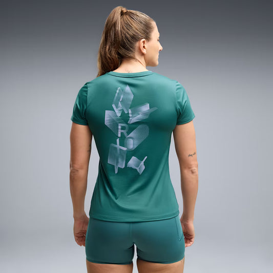 W PUMA X HYROX POLY GRAPHIC TEE Herb Garden