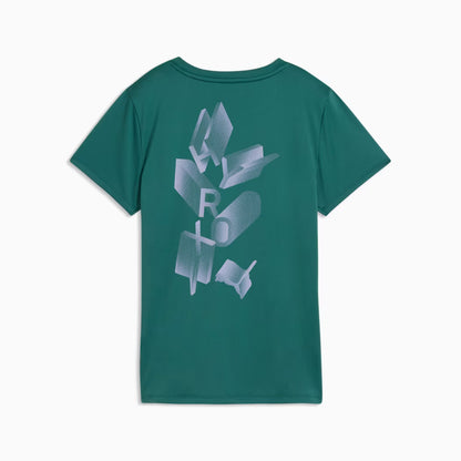 W PUMA X HYROX POLY GRAPHIC TEE Herb Garden