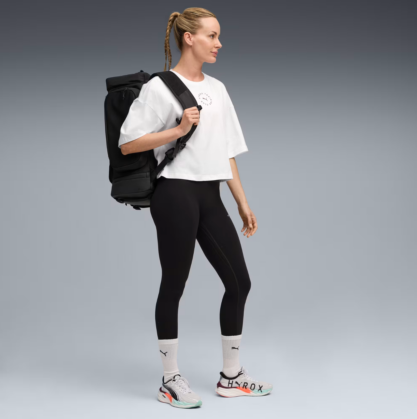 W PUMA x HYROX CROPPED LIFESTYLE TEE PUMA White