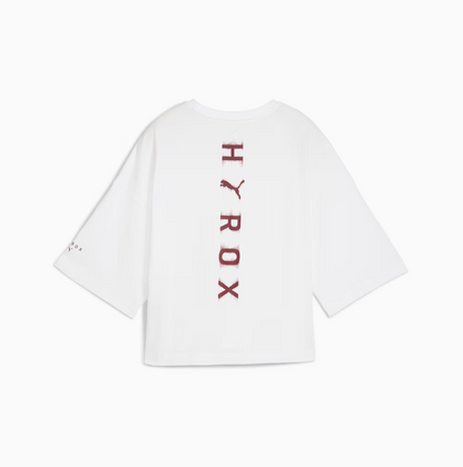 W PUMA x HYROX CROPPED LIFESTYLE TEE PUMA White