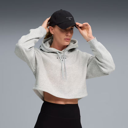 W PUMA x HYROX Heavyweight Hoodie Light Heather Gray