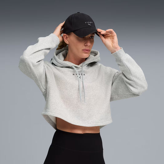 W PUMA x HYROX Heavyweight Hoodie Light Heather Gray