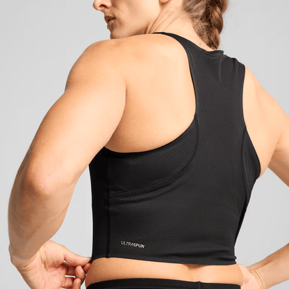 W PUMA x HYROX ULTRASPUN CROP TANK PUMA Black
