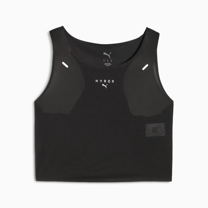 W PUMA x HYROX ULTRASPUN CROP TANK PUMA Black