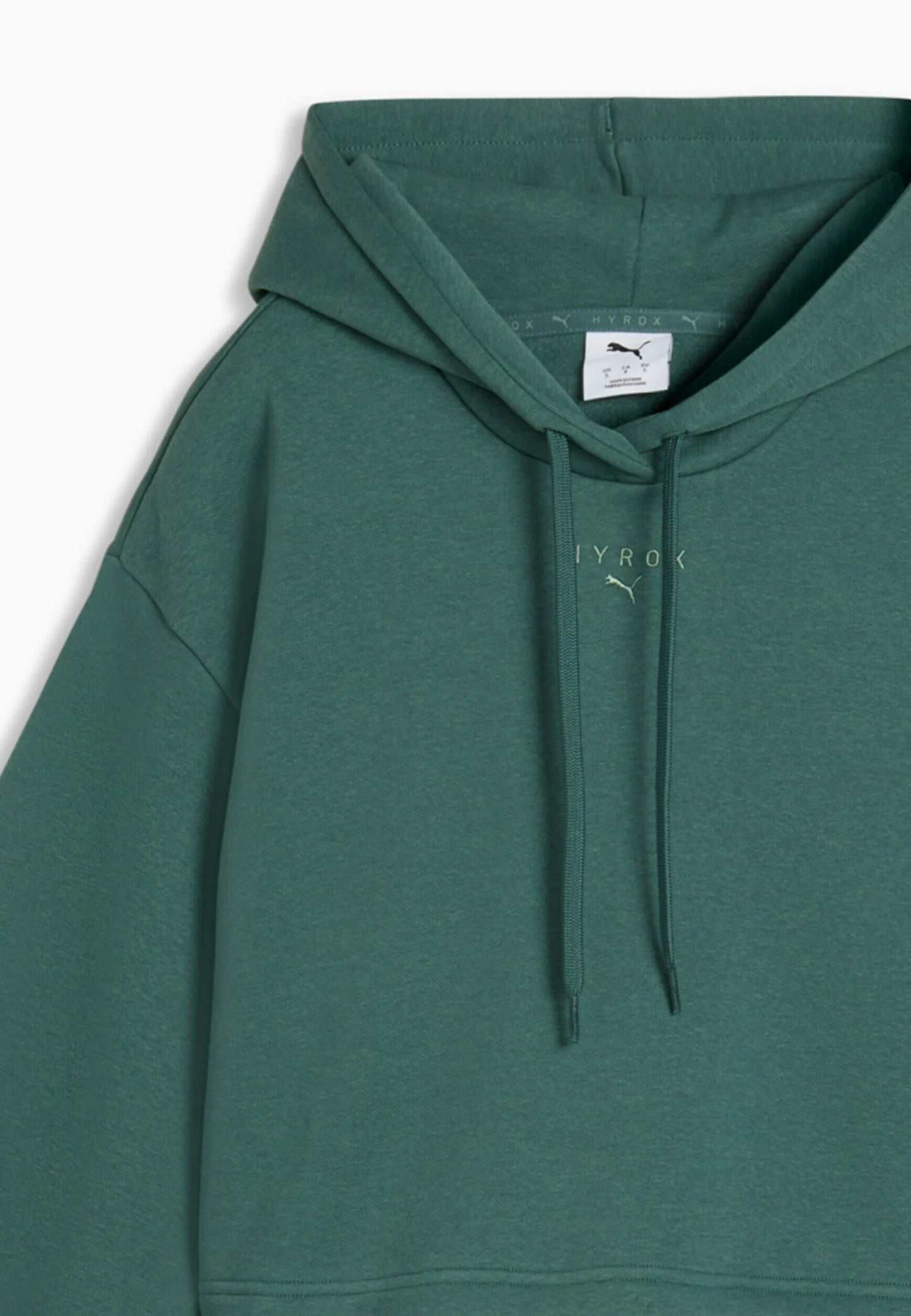 W PUMA X HYROX HEAVYWEIGHT HOODIE Herb Green