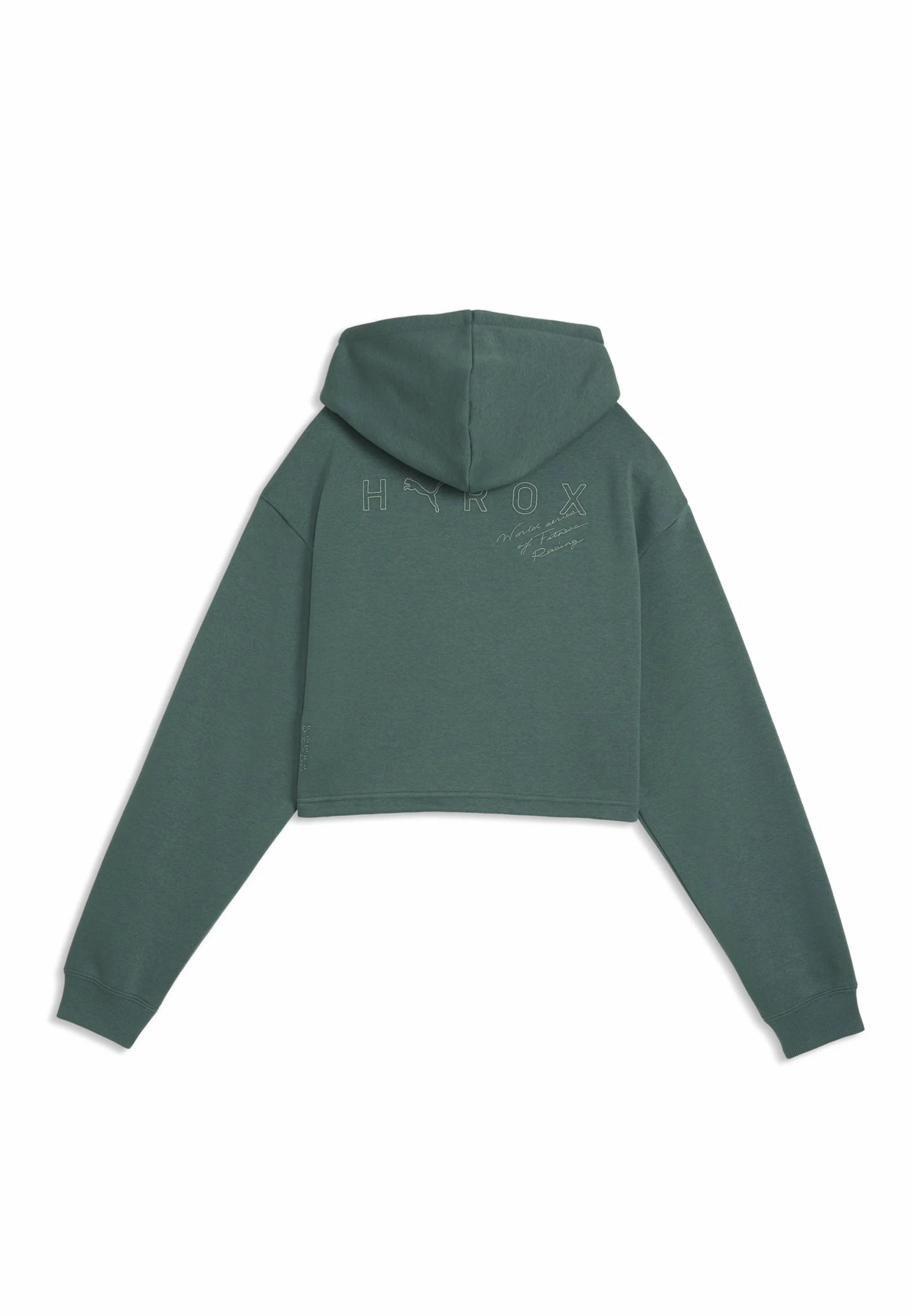 W PUMA X HYROX HEAVYWEIGHT HOODIE Herb Green