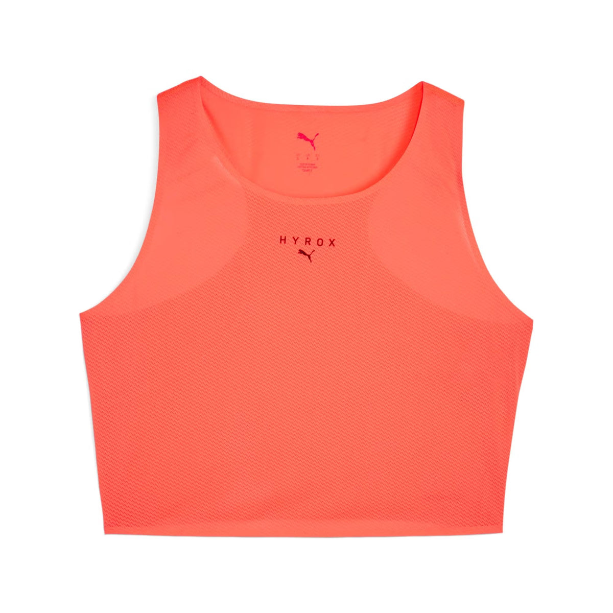 W PUMA x HYROX Ultraspun Crop Tank Glowing Red
