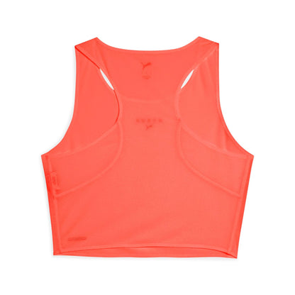 W PUMA x HYROX Ultraspun Crop Tank Glowing Red