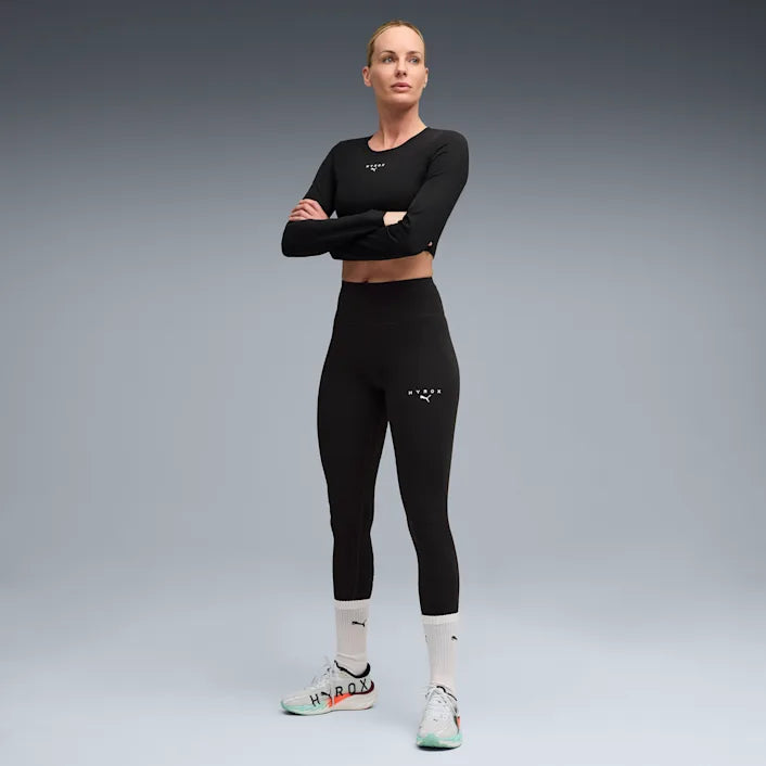 W PUMA x HYROX Shapeluxe LS Cropped Tee
