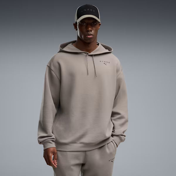 M PUMA X HYROX CLOUDSPUN HOODIE Mouse Gray