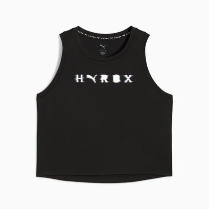 W PUMA x HYROX Cloudspun ThermoAdapt Crop Tank Puma Black