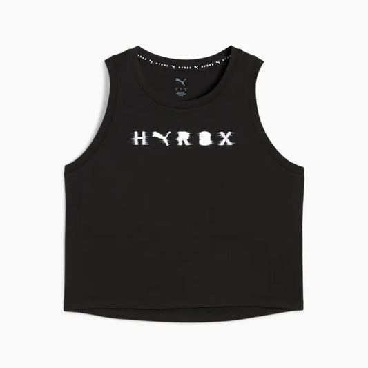 W PUMA x HYROX Cloudspun ThermoAdapt Crop Tank Puma Black