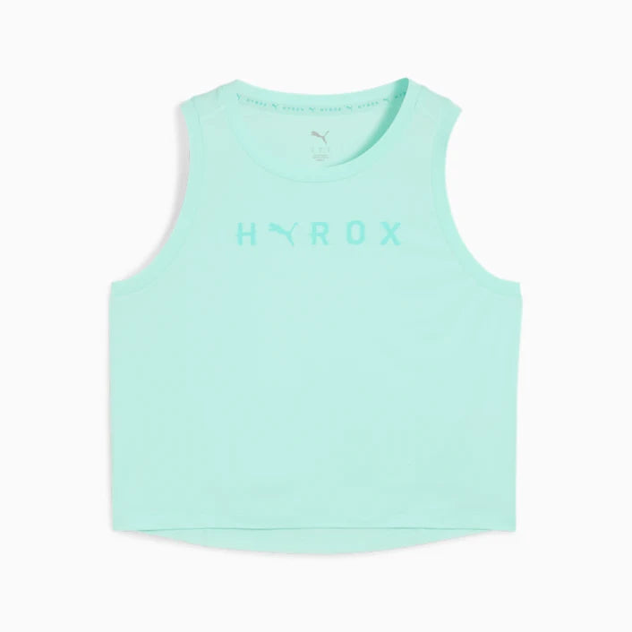 W PUMA x HYROX Cloudspun ThermoAdapt Crop Tank Mint Melt