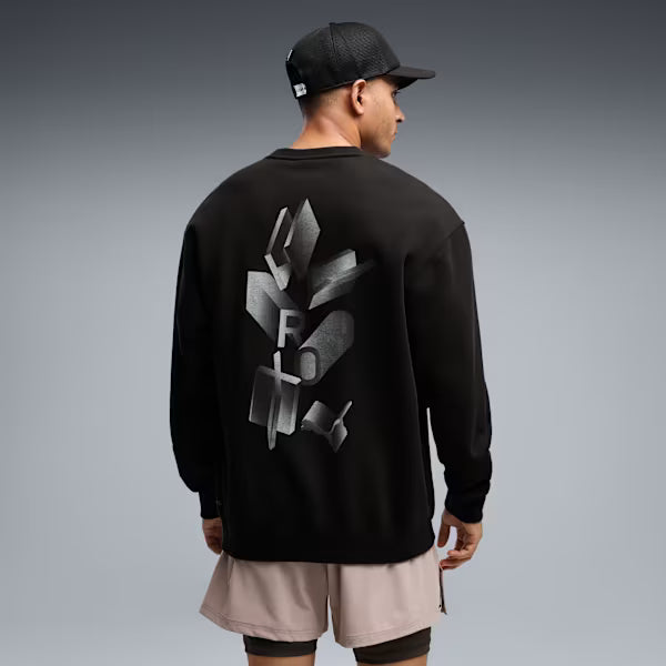 M PUMA X HYROX HEAVYWEIGHT CREWNECK PUMA Black