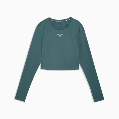 W PUMA X HYROX PWRMODE CROPPED LS Herb Garden