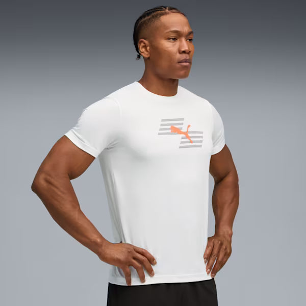 M PUMA x HYROX POLY GRAPHIC TEE PUMA White