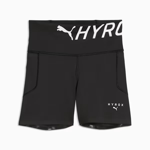 W PUMA x HYROX PWRMODE 4" SHORT TIGHTS Puma Black