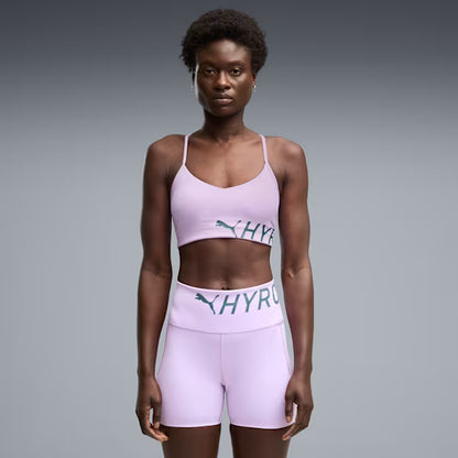 W PUMA X HYROX STRAPPY PWRMODE BRA Light Lavender