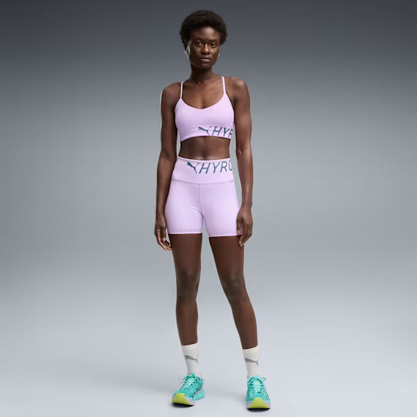 W PUMA X HYROX STRAPPY PWRMODE BRA Light Lavender